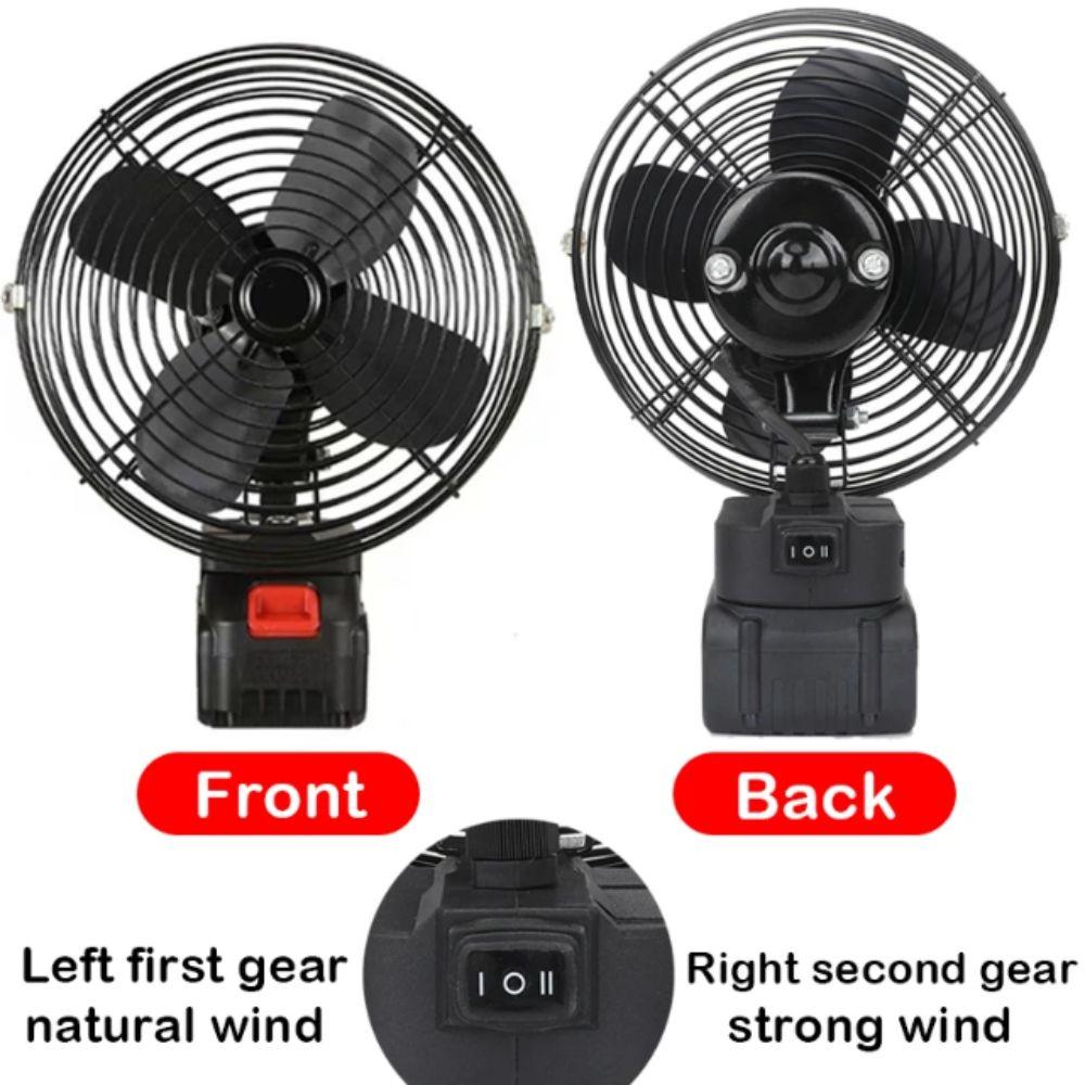 Metal Construction Rechargeable Fan Rechargeable Strong Wind Fan Compact Electric Fan  Office Use