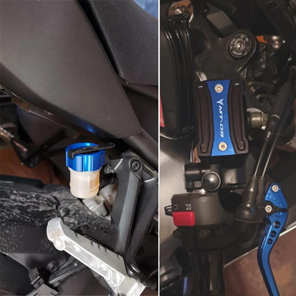 Для Yamaha MT-09 MT 09 mt09 FZ09 2014- (не для ) Мотоциклетные детали Передняя и задняя крышка бачка тормозной жидкости Крышка резервуара