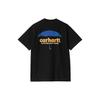 Carhartt WIP SS24 Футболка с принтом-буквами от зонта, с круглым вырезом, с коротким рукавом, унисекс, черная I033165-89-XX