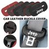 Car Seat Belt Protective Cover Leather Fabric Anti Hit Cover For Jeep Cherokee Wrangler JK Gladiator Compass Renegade Patriot Vcrf1