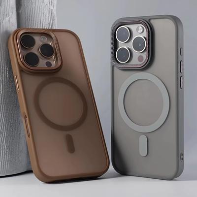 Роскошный защитный чехол Spiricle для камеры для iPhone 15 16 Pro Max 16 Чехлы Magsafe для iPhone 14 12 11 13 17 Pro Max Матовый чехол