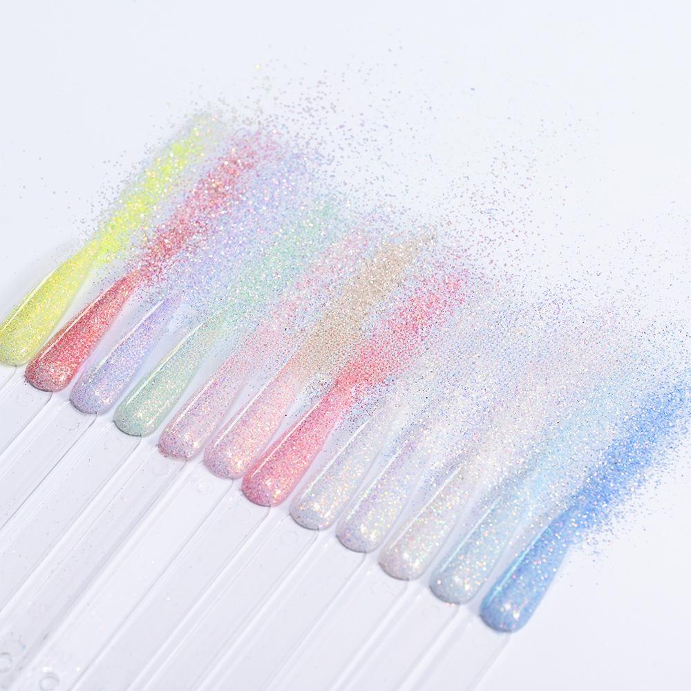 Пудра для ногтей Cross-Border Fine Flash Diamond Sea Salt, 50 г - фантазийный глиттер с эффектом зыбучих песков.