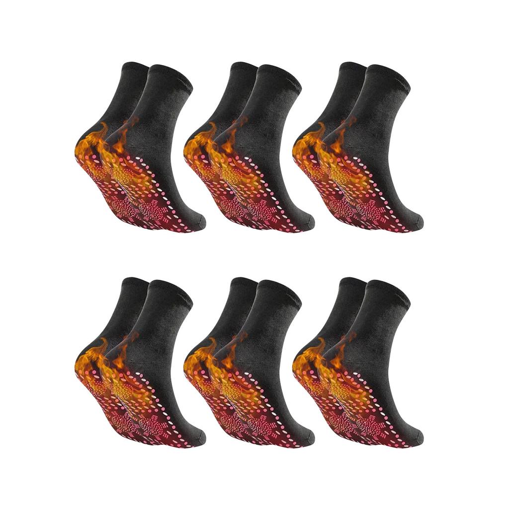 6 пар самонагревающихся носков. Зимние обогревающие носки. Теплые зимние носки.