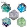 20 Sides Polyhedral Resin Dice D20 Multi Sided Resin Dices for Role-Playing RPG Bar Pub Club Party Board Game