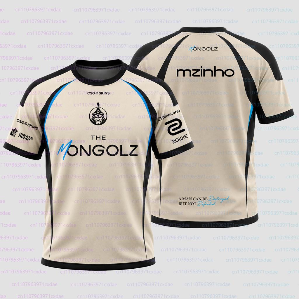Новые тренировочные джерси CSGO Pro League 2026 Команда The Mongolz Клуб CS2 Индивидуальная форма игрока Мужские Фан 910 Игровые футболки