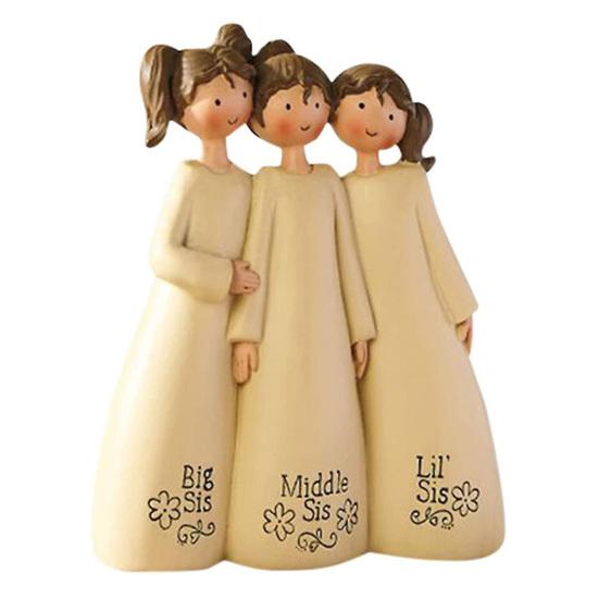 Angel Ornament Exquisite Workmanship Friendship Angel Statue Resin Angel Sculpture for Home Decoration