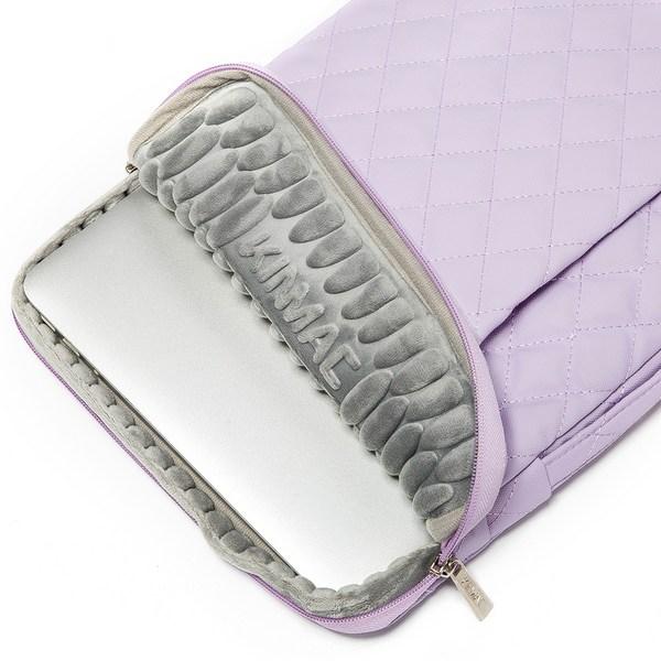 Сумка для ноутбука Kinmac 360 Shield, стеганая, фиолетового цвета