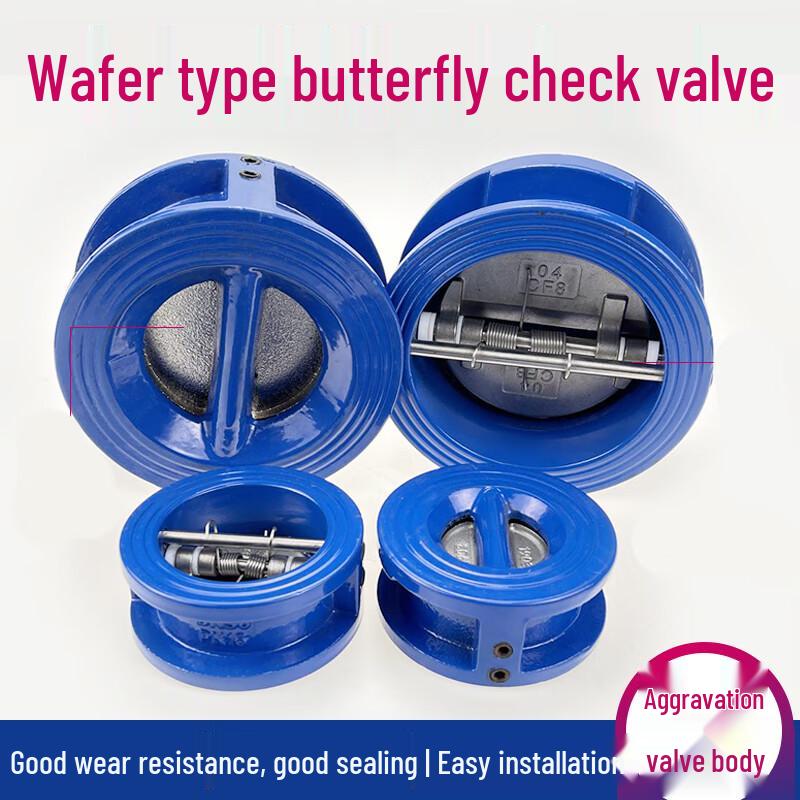 TENGZHI H77X-16 Cast Iron Wafer Butterfly Check Valve