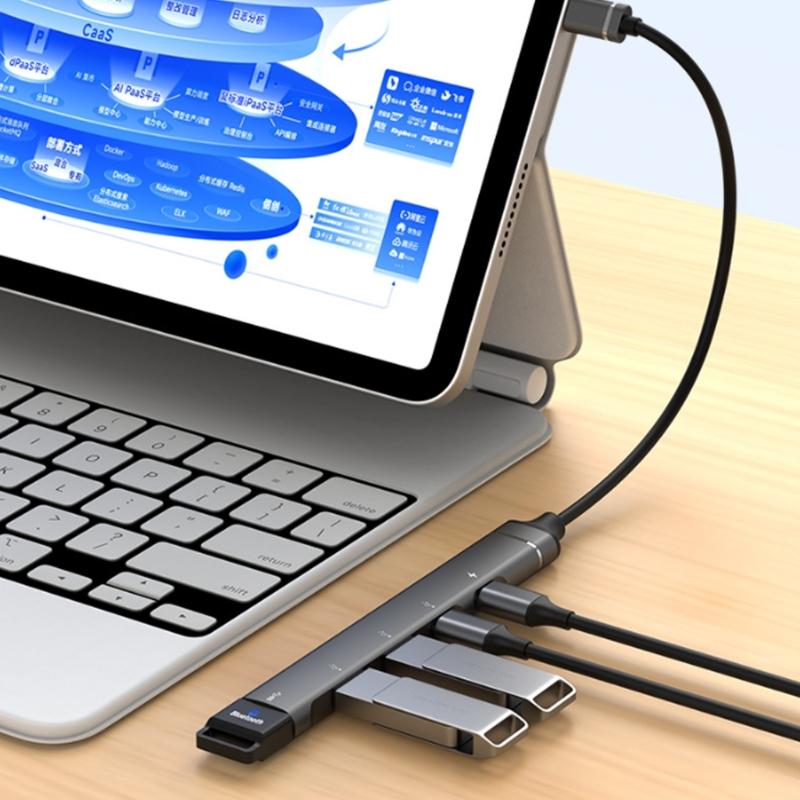 Быстрые USB-C адаптеры с поддержкой PD быстрой зарядки, мультипортовые, OTG, для передачи данных на устройства