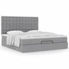 Maison Exclusive - Cadre de lit ottoman et matelas gris clair 160x200cm tissu