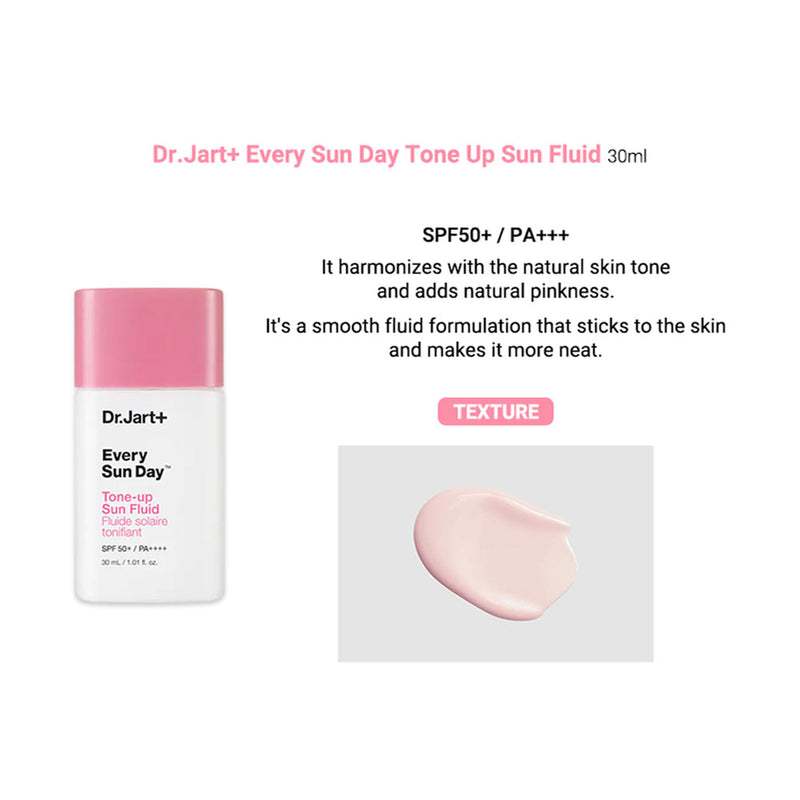 DR.JART + Every Sun Day Tone-Up Sun Fluid SPF 50+ PA ++++ 30мл