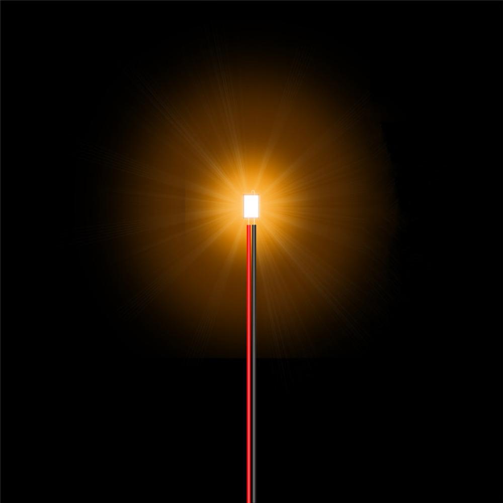 5pcs 0603 Models Car Modification Lights DIY Materials Led SMD Wires Red Black Line  For Model Train