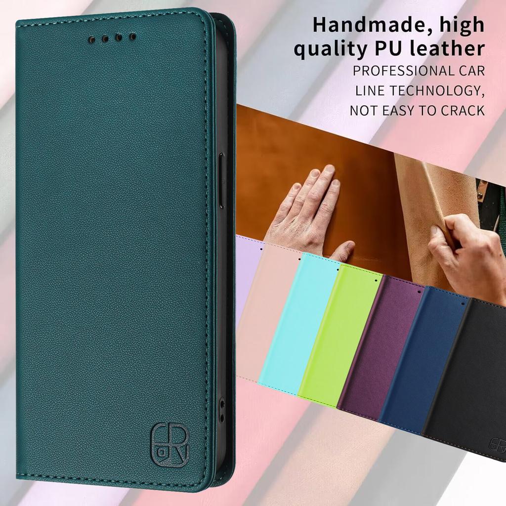 Luxury Leather Case For OnePlus Nord N10 CE4 N30 N300 Nord2T Nord3 OnePlus 10R RFID Blocking Card Slot Magnetic Attraction Stand Shockproof Flip Cover