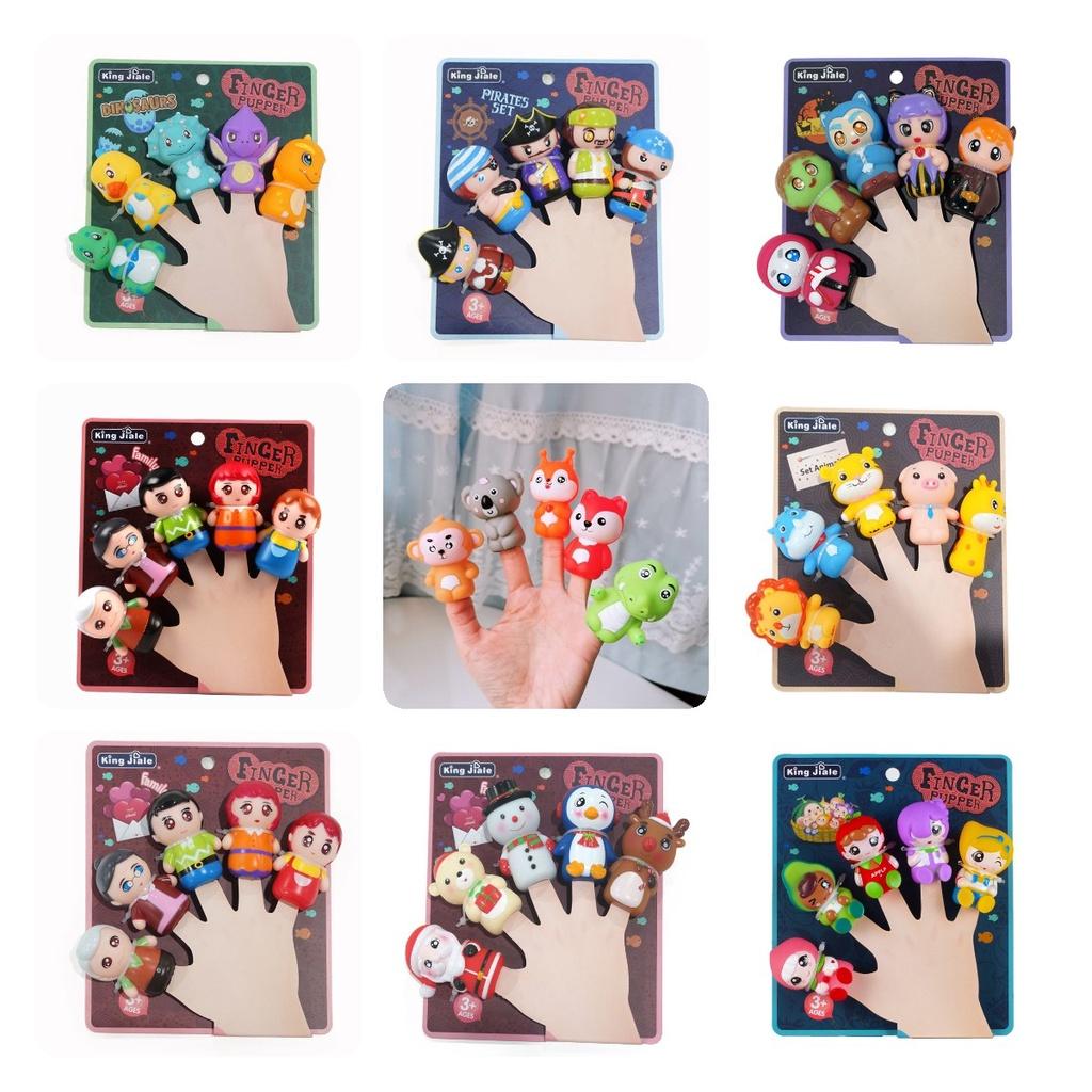 Soft Pvc Animal Finger Puppets For Early Education And Family Fun Halloween Pumpkin Monster
