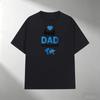 100% Cotton T-Shirt, Best Dad In The World Print Crew Neck Short Sleeve Casual Outdoor Tees
