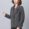 2024 Women's High-End Wool Coat: Petite Short Style with Suit Collar for Spring and Autumn