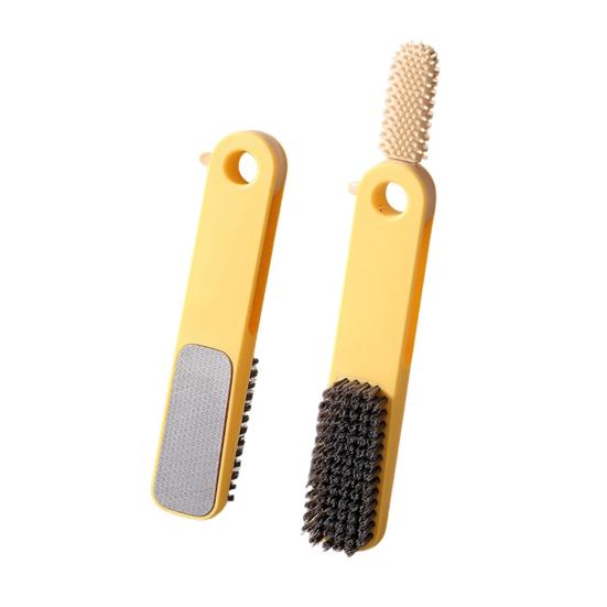 Щетка для чистки ногтей на ногах, скруббер и эксфолиатор для межпальцевых промежутков с длинной ручкой, мягкие силиконовые щетинки для педикюра, душа и путешествий