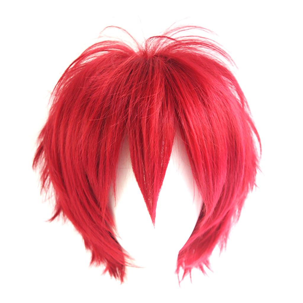 Wig Men's Short Spiky Layered Hair Composes A Halloween Anime Role-Playing Wig