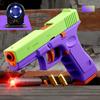 2-IN-1 Dual Mode G17 Toy Pistol Shell Ejection Model Entertainment Laser Gun With Target Children Toy Gun Game