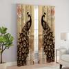 2 шт. Яркие шторы с рисунком Феникса для гостиной, спальни, украшения, 3D-цифровая печать, карманные шторы для гостиной, дома