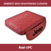 Car Center Console Cover Leather Armrest Mat Arm Storage Bag Mat For Jeep Cherokee Wrangler JK Gladiator Compass Renegade ALX1