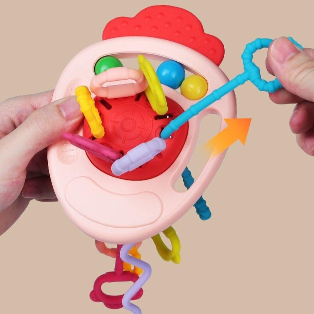 Carrot Baby Pull String Toy Develops Cognitive Crab Montessori Sensory Toys Interactive   Toddlers