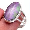 Ruby In Zoisite Handmade Lab-Created 925 Sterling Silver Jewelry Ring S.8 C8s39