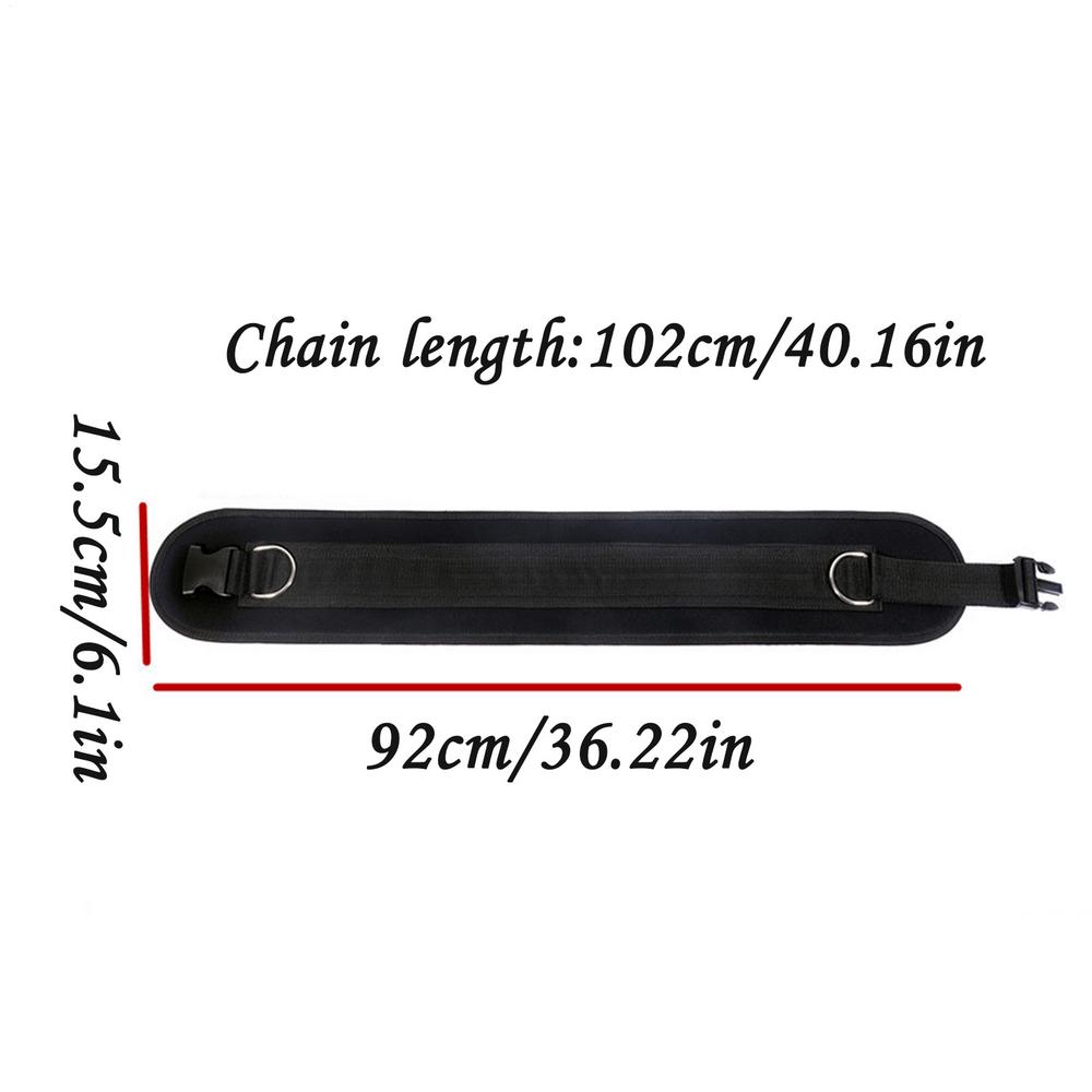Weightlifting Belt Fitness Sports Equipment Metal Chain Waist Weighted Dipping Pull Belt for Exercises