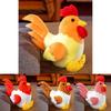High Quality Pp Cotton Filled Plush Rooster Toy Comfortable Soft Chicken Doll Featuring Various Fun Colors