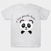 T Shirt Women I Love Panda Bear Harajuku Print Kawaii Tshirt Summer Short Sleeve Female T-Shirt Top Tee