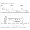Индикаторы износа цепи велосипеда Шаблон Инструмент для ремонта цепи велосипеда Измерительная линейка Велосипедный калибр цепи Измерительная линейка