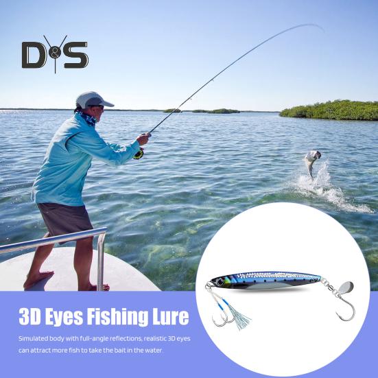 10,5 см/40 г приманка для джиговой рыбалки с острым крючком, реалистичная светящаяся быстро тонущая бионическая искусственная приманка, аксессуары для пресноводной и морской рыбалки