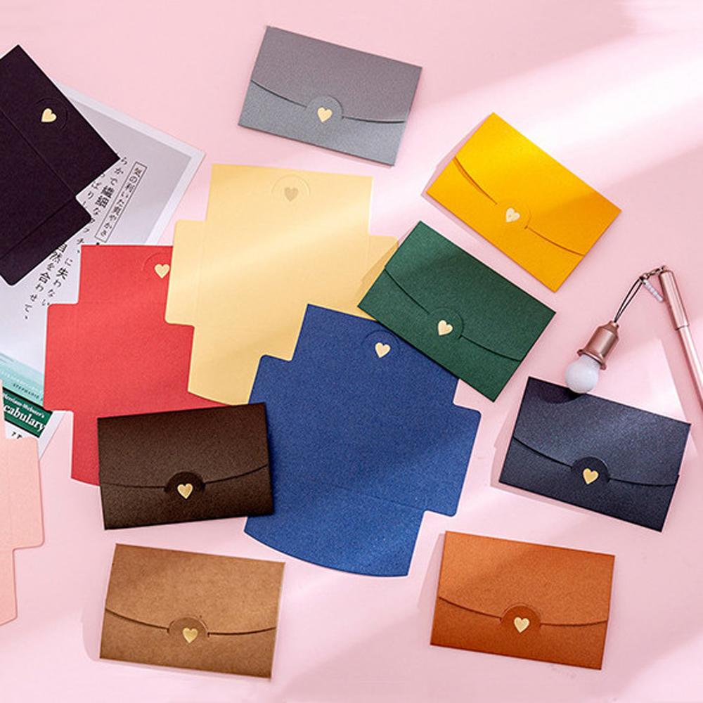 Paper 10.5*7CM Stamping Love For Letter Paper Envelopes Mini Envelopes Name Card Greeting Card