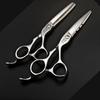Haircut Scissors Professional Hairdressing Scissors Set Hairdresser Practice Cutting Hair Flat Cutting Tooth Scissors