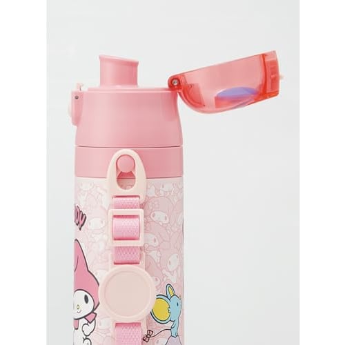 Skater Children's Stainless Steel Water Bottle 2-Way Direct Drinking 420ml Cup Drinking 350ml My Melody Ushiro Shiro Sanrio Child-friendly Lightweight