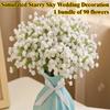 90 52 см Искусственные цветы Baby Breath Пластиковая гипсофила DIY Букетная композиция Свадебный домашний декор (Многоцветный опционально)