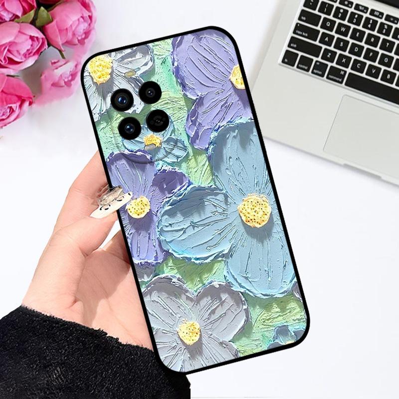 Для Huawei nova 13 5G Чехол BLK-AL80 Цветочный Ударопрочный Силиконовый Матовый TPU Чехол для Телефона Для Huawei nova 13 Pro Capa MIS-AL00 Fundas
