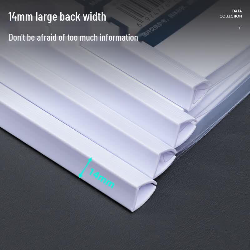 Deli 5855 A4 Transparent Rod Clip File Folder
