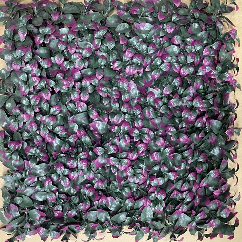 50×50cm Artificial Green Plant Wall - Plastic Vertical Garden, Fake Flower Wall, Synthetic Turf Background