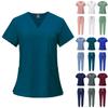 Cool Stretch Fabric Scrub Top and Cargo Pant Set SCRUBS Women's Breathable Scrubs Uniform  Lab Coat
