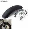 Black Motorcycle Retro Front Motorcycle Fender Mudguard Universal Cover Protector for Harley Honda Yamaha Suzuki Cafe Racer