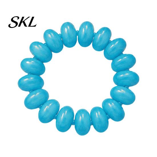 Wrist Accessory Bead Bracelet for Women, Colorful Acrylic Beads Elastic Adults Stretch Bracelet, Boho Summer Beach Vacation Jewelry Female