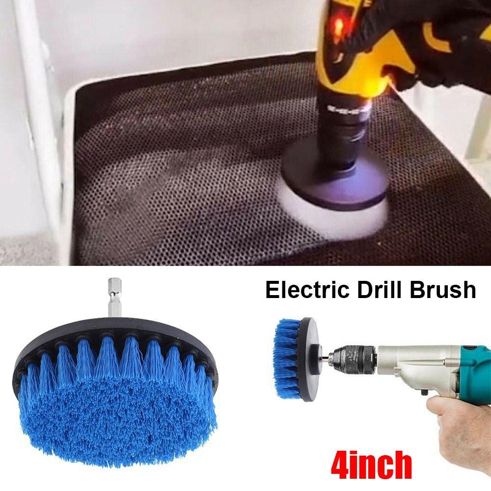 1Pcs Blue Yellow Cleaning Brush Nylon Power Scrubber Brush  Upholstery Sofa Wooden Furniture