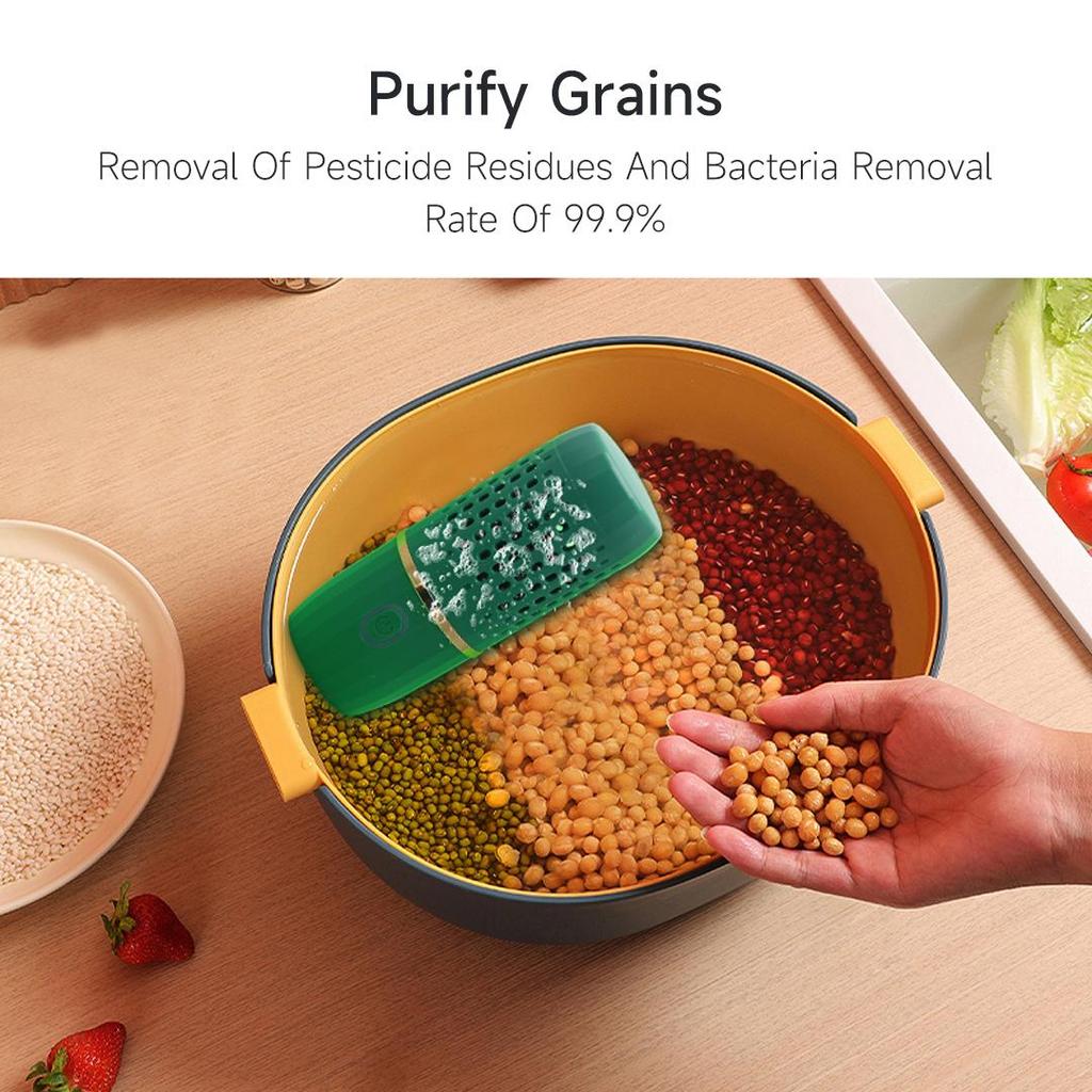 Fruit And Vegetable Washing Machine Hormone Reduction Bacteria Killing Cleaner Device for Cleaning Fruit,Vegetable,Rice,Tableware