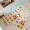 Floor Mat for Kitchen PVC Leather Waterproof Non-slip Carpet Cartoon Dopamine Pattern Rug Long Oil-proof Home Decoration Rugs