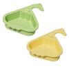 Sink Strainer Basket Triangular Design Easy To Install Automatic Dumping Sink Strainer Basket Faucet Sponge Storage Rack