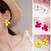 Fashion Girls Flower Ear Studs Women All-match Date Party Travel Earrings Gift