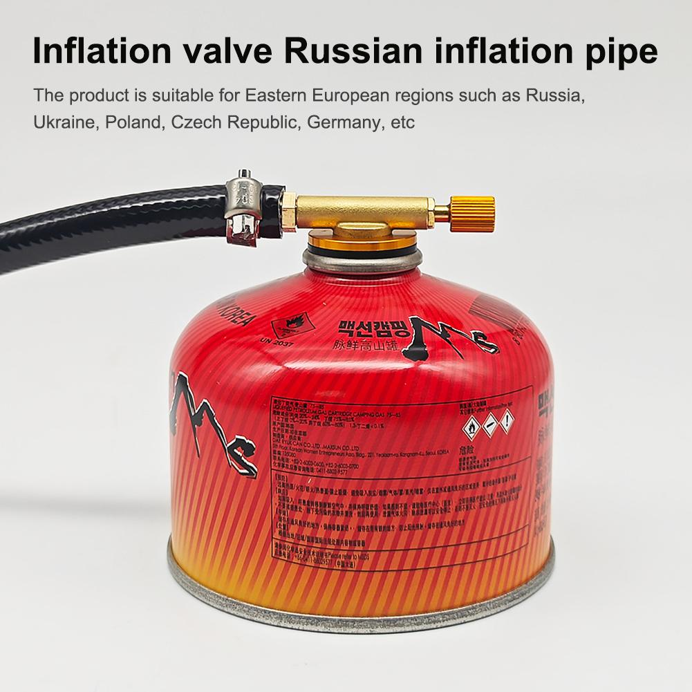 Газовая плита для кемпинга на открытом воздухе, газовый адаптер для заправки, медный газовый баллон, соединительный клапан, плетеный шланг, газовый адаптер, соединительный шланг