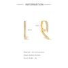 S925 Sterling Silver Extended Design Sense Personalized Hoop Stacked Zircon Earrings Earrings