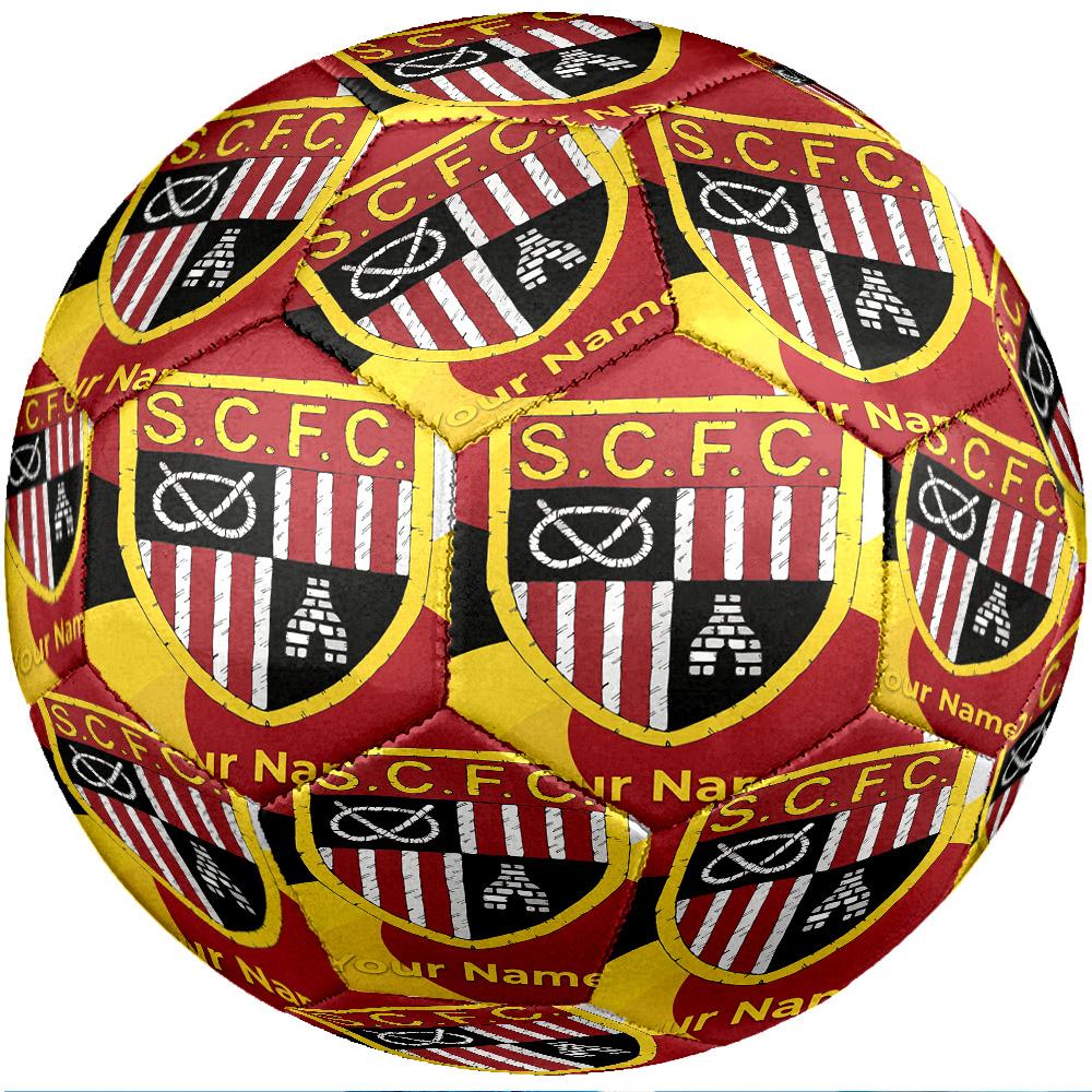 Stoke City FC Fashion Size 5 Football Wearproof Non‑Slip Soccer Ball For Sports Training Entertainment Use
